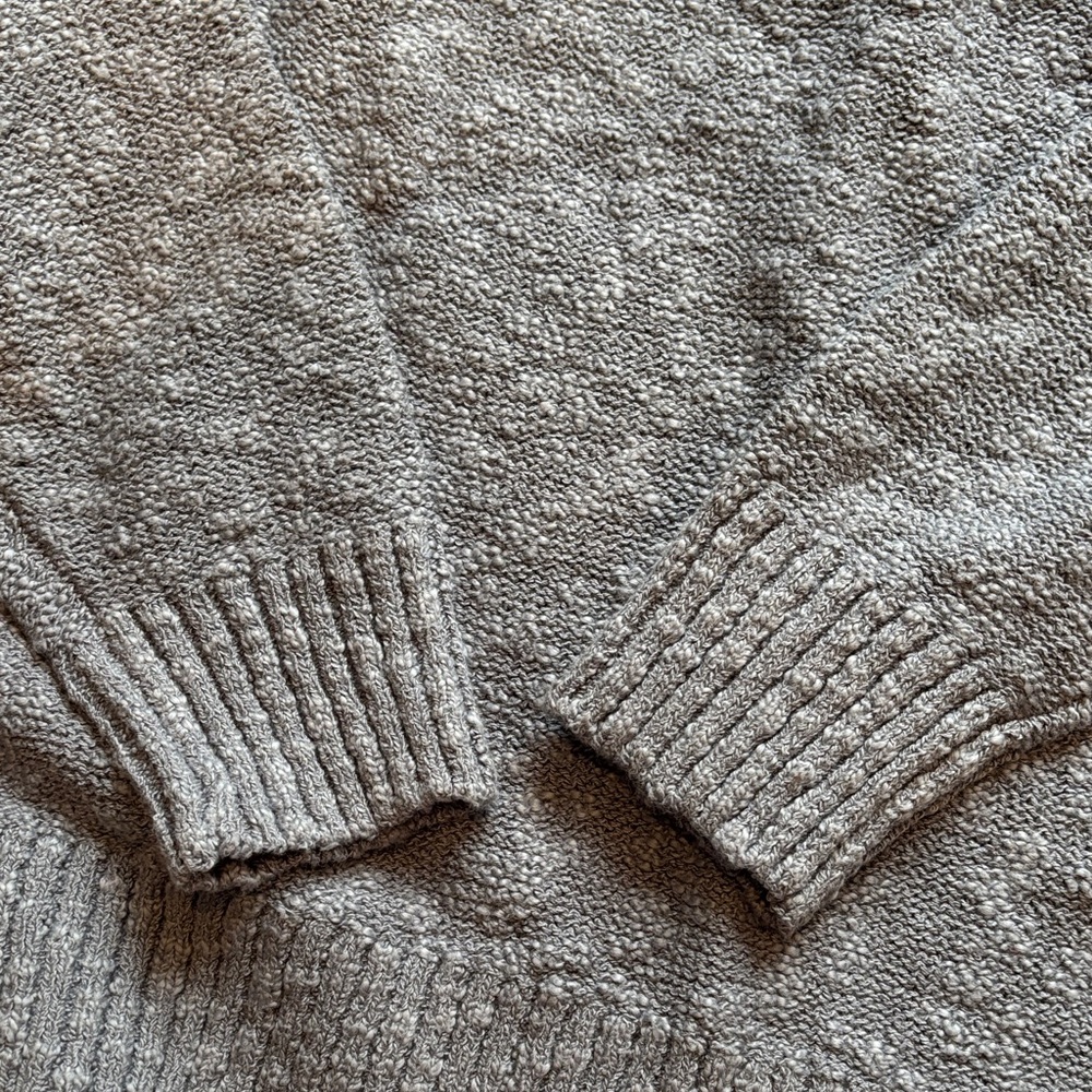 LL Bean Rolled Neck Gray-Blue Sweater - Picture 3 of 4